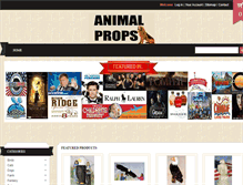 Tablet Screenshot of animalprops.com